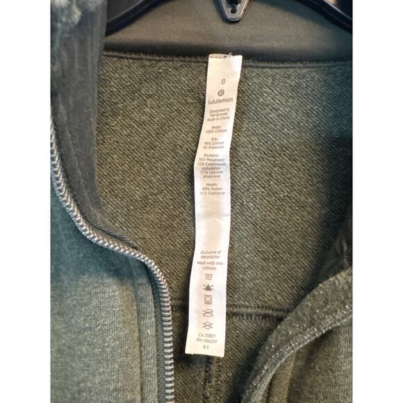Lululemon Hudle and Hustle Jacket Heathered Camo Green Size 8 - Picture 2 of 3